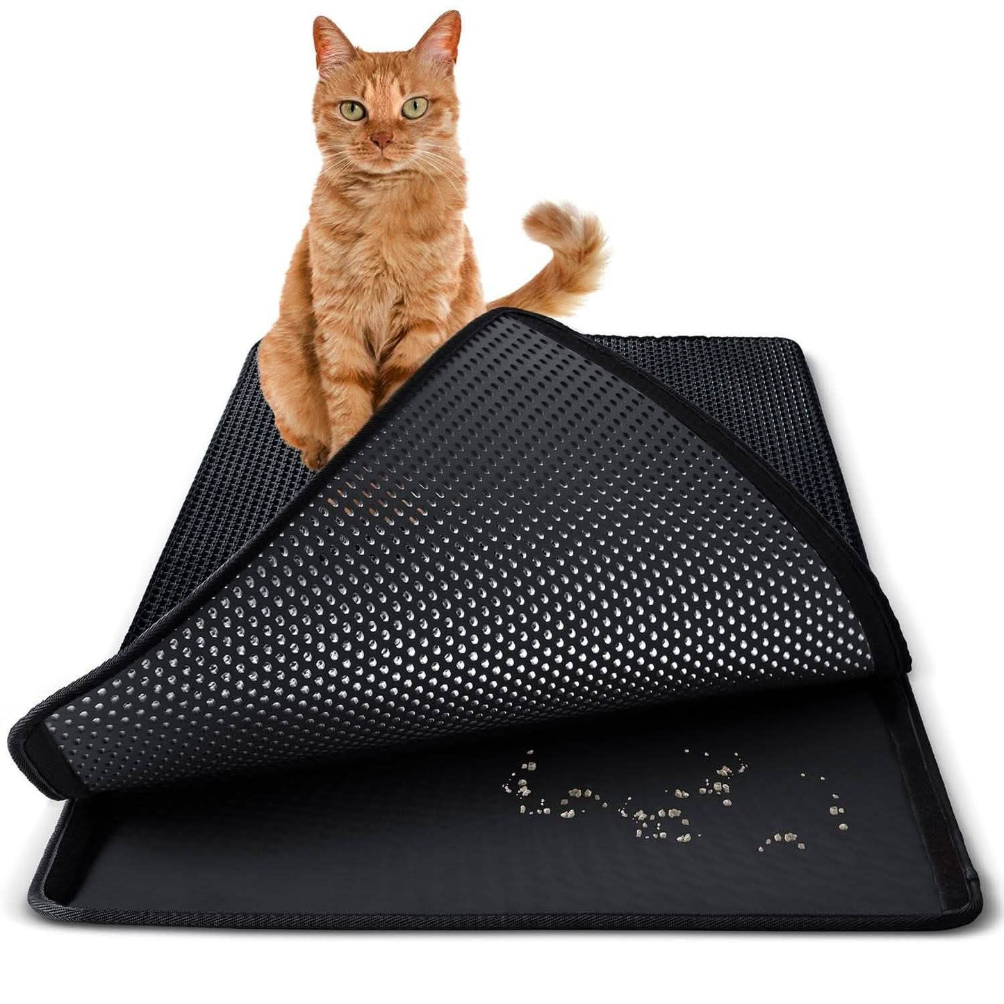Non Slip Cat Litter Trap Mat for Litter Boxes